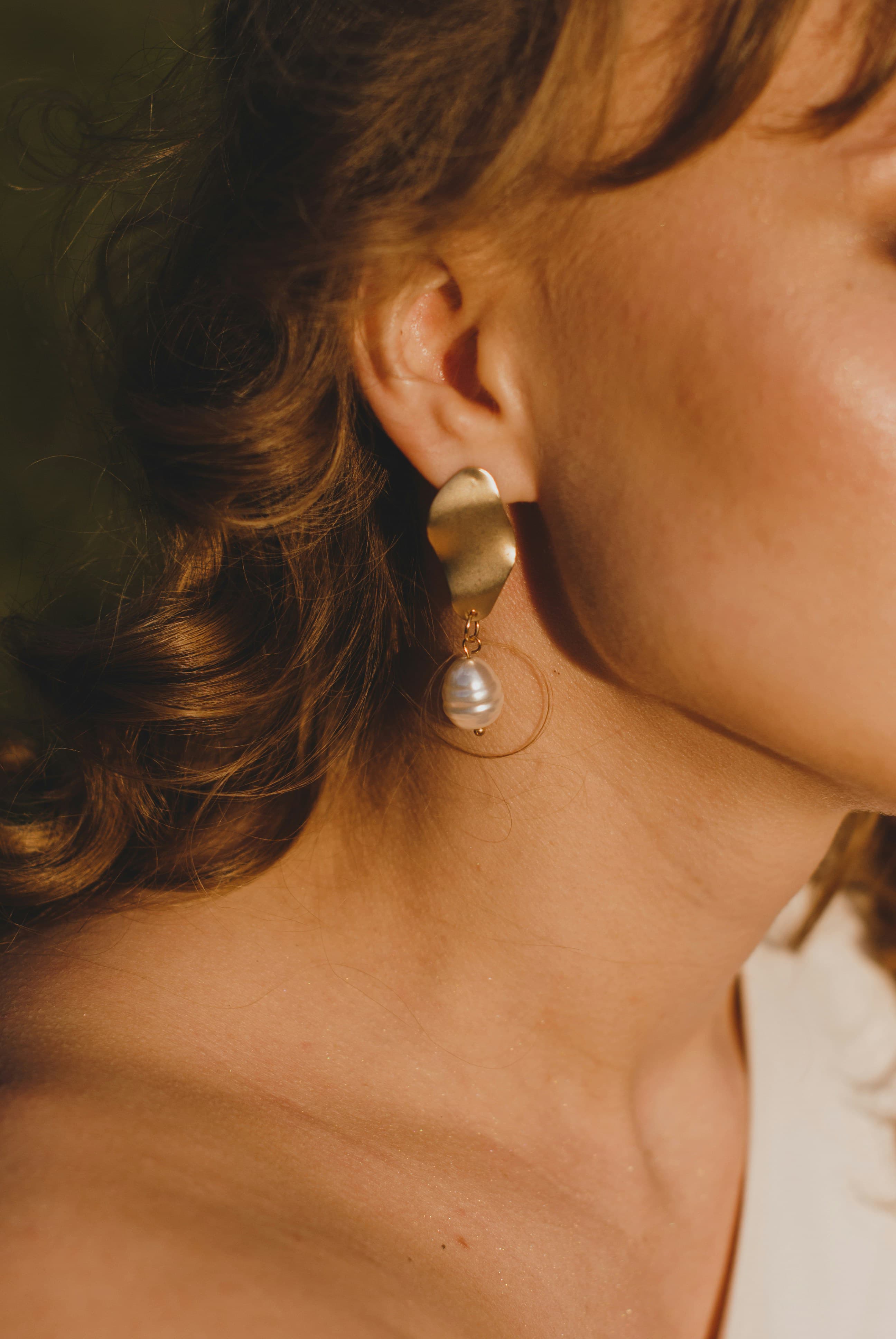 Korean pearl Stud Earrings for